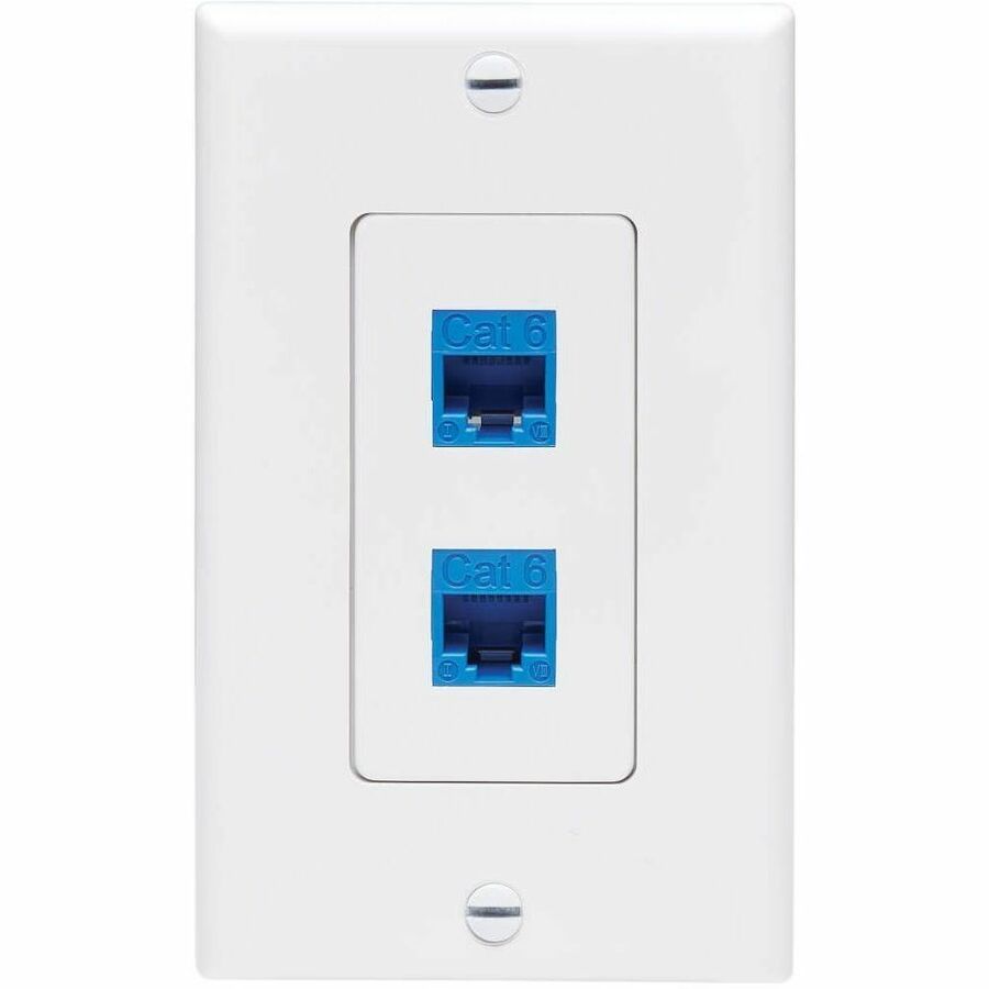 Eaton Tripp Lite Series Center Plate Insert, Decora Style - Vertical, 2 Ports, TAA