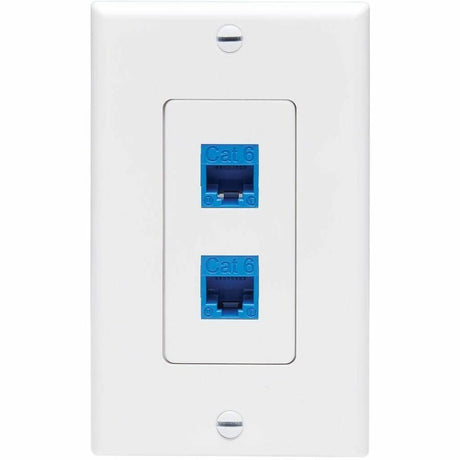 Eaton Tripp Lite Series Center Plate Insert, Decora Style - Vertical, 2 Ports, TAA