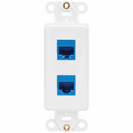 Eaton Tripp Lite Series Center Plate Insert, Decora Style - Vertical, 2 Ports, TAA