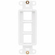Eaton Tripp Lite Series Center Plate Insert, Decora Style - Vertical, 3 Ports, TAA