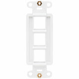 Eaton Tripp Lite Series Center Plate Insert, Decora Style - Vertical, 3 Ports, TAA