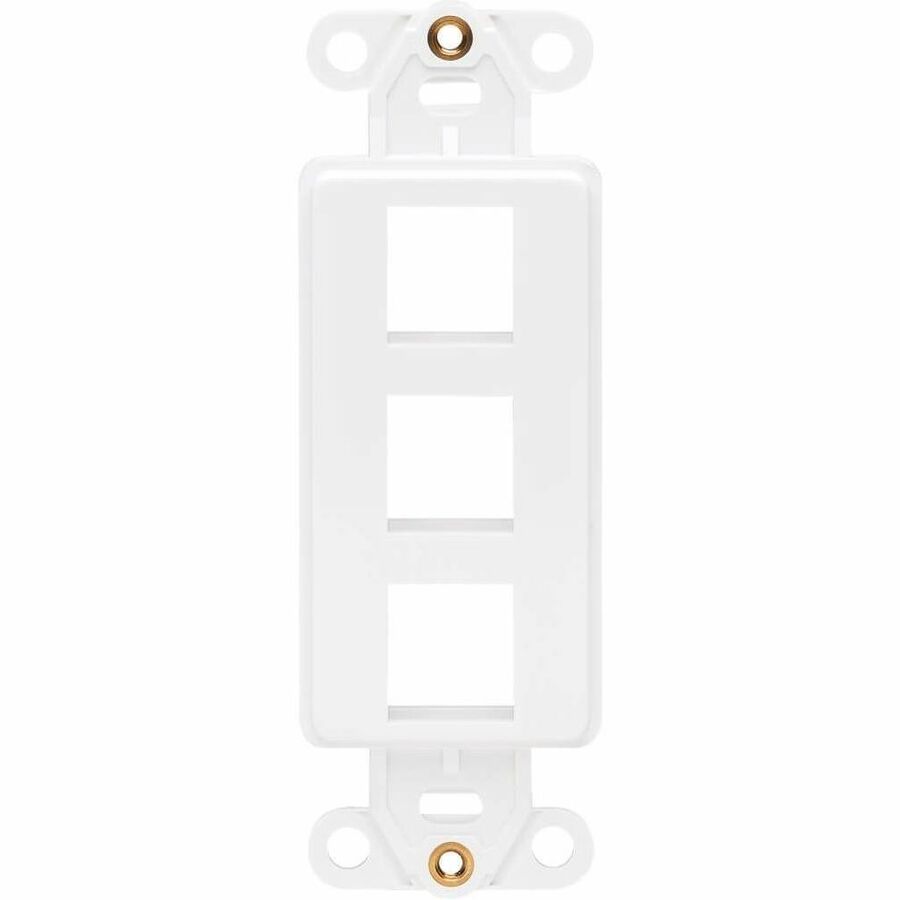 Eaton Tripp Lite Series Center Plate Insert, Decora Style - Vertical, 3 Ports, TAA
