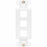 Eaton Tripp Lite Series Center Plate Insert, Decora Style - Vertical, 3 Ports, TAA