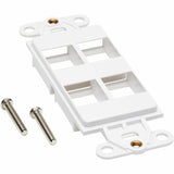 Eaton Tripp Lite Series Center Plate Insert, Decora Style - Vertical, 4 Ports, TAA