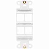 Eaton Tripp Lite Series Center Plate Insert, Decora Style - Vertical, 4 Ports, TAA