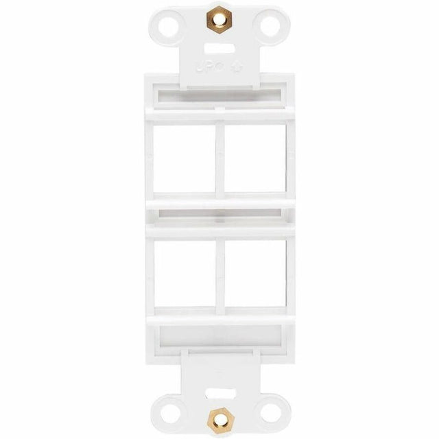 Eaton Tripp Lite Series Center Plate Insert, Decora Style - Vertical, 4 Ports, TAA