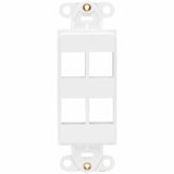 Eaton Tripp Lite Series Center Plate Insert, Decora Style - Vertical, 4 Ports, TAA