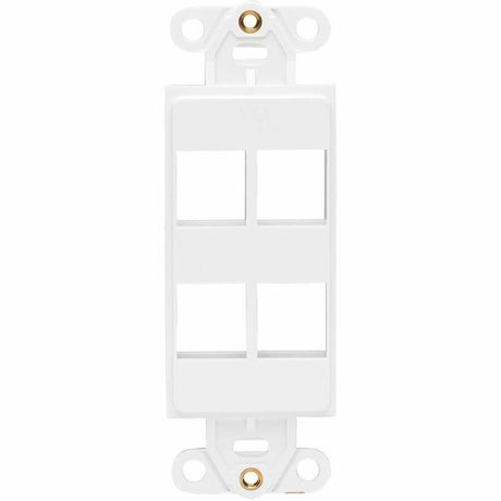 Eaton Tripp Lite Series Center Plate Insert, Decora Style - Vertical, 4 Ports, TAA