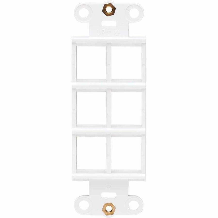 Eaton Tripp Lite Series Center Plate Insert, Decora Style - Vertical, 6 Ports, TAA