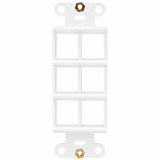 Eaton Tripp Lite Series Center Plate Insert, Decora Style - Vertical, 6 Ports, TAA