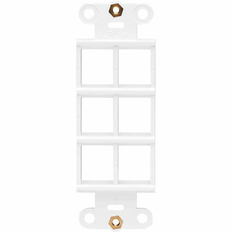 Eaton Tripp Lite Series Center Plate Insert, Decora Style - Vertical, 6 Ports, TAA