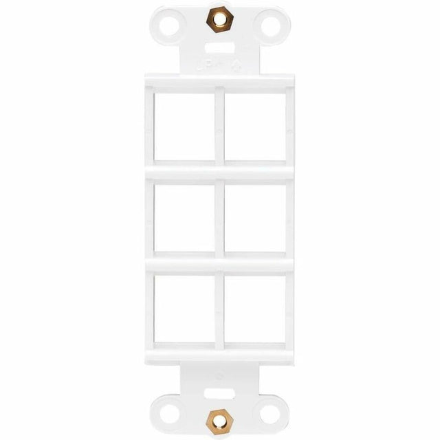 Eaton Tripp Lite Series Center Plate Insert, Decora Style - Vertical, 6 Ports, TAA