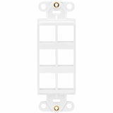 Eaton Tripp Lite Series Center Plate Insert, Decora Style - Vertical, 6 Ports, TAA