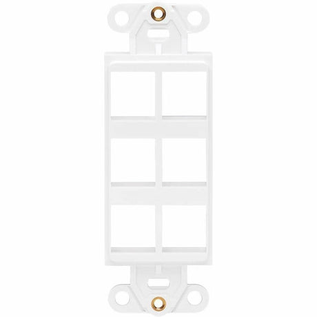 Eaton Tripp Lite Series Center Plate Insert, Decora Style - Vertical, 6 Ports, TAA
