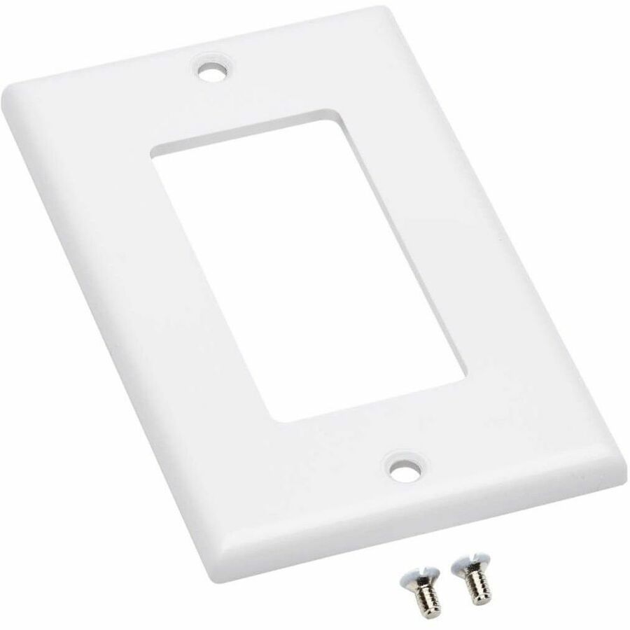 Eaton Tripp Lite Series Single-Gang Faceplate, Decora Style - Vertical, White, TAA