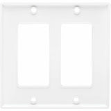 Eaton Tripp Lite Series Double-Gang Faceplate, Decora Style - Vertical, White, TAA