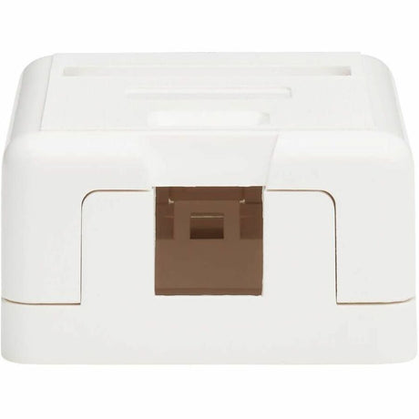 Eaton Tripp Lite Series Surface-Mount Box for Keystone Jack - 1 Port, White, TAA