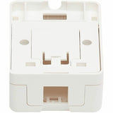 Eaton Tripp Lite Series Surface-Mount Box for Keystone Jack - 1 Port, White, TAA
