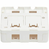 Eaton Tripp Lite Series Surface-Mount Box for Keystone Jacks - 2 Ports, White, TAA