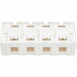 Eaton Tripp Lite Series Surface-Mount Box for Keystone Jacks - 4 Ports, White, TAA