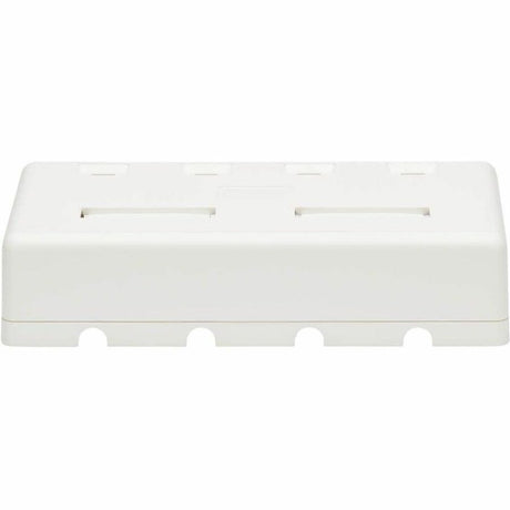 Eaton Tripp Lite Series Surface-Mount Box for Keystone Jacks - 4 Ports, White, TAA