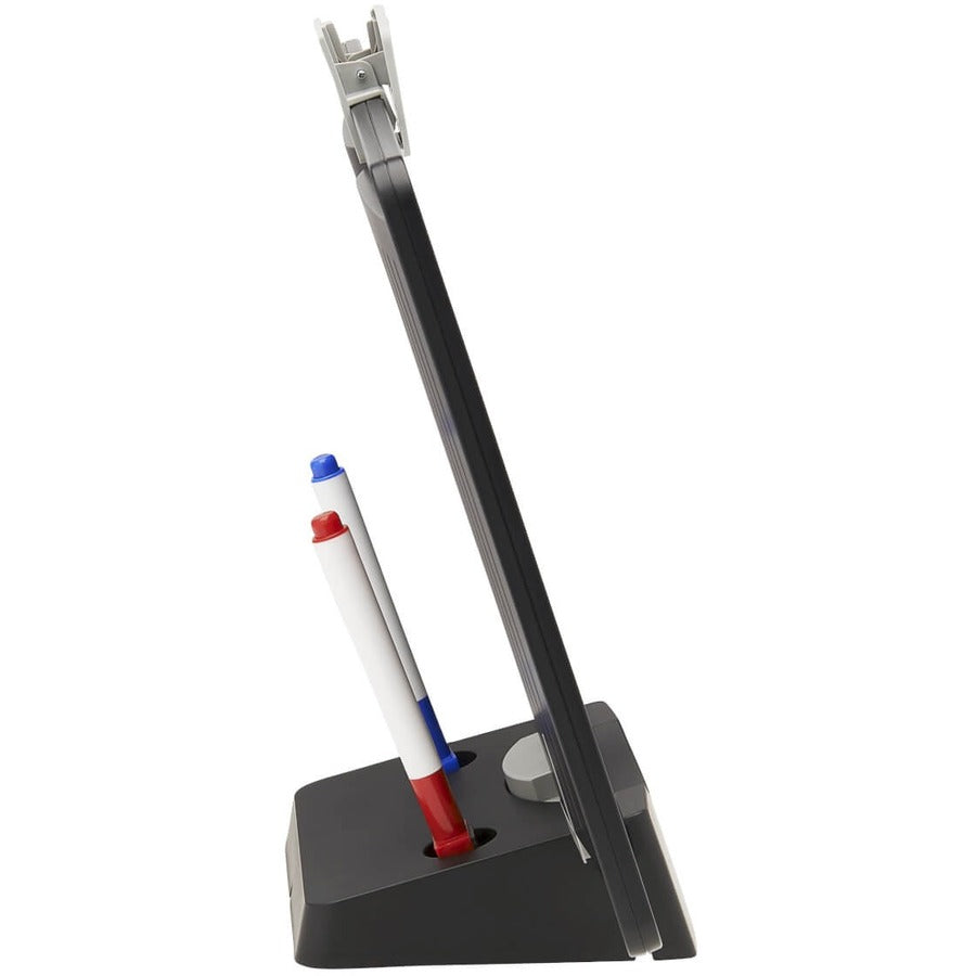 Eaton Tripp Lite Series Magnetic Dry-Erase Whiteboard with Stand - VESA Mount, 3 Markers (Red/Blue/Black), Black Frame