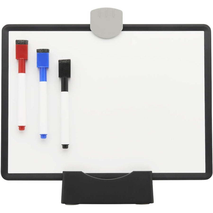 Eaton Tripp Lite Series Magnetic Dry-Erase Whiteboard with Stand - VESA Mount, 3 Markers (Red/Blue/Black), Black Frame