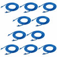 StarTech.com 10 ft. CAT6 Ethernet Cable - 10 Pack - ETL Verified - Blue CAT6 Patch Cord - Snagless RJ45 Connectors - 24 AWG - UTP