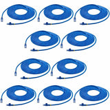 StarTech.com 15 ft. CAT6 Ethernet Cable - 10 Pack - ETL Verified - Blue CAT6 Patch Cord - Snagless RJ45 Connectors - 24 AWG - UTP
