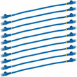 StarTech.com 1 ft. CAT6 Ethernet Cable - 10 Pack - ETL Verified - Blue CAT6 Patch Cord - Snagless RJ45 Connectors - 24 AWG - UTP