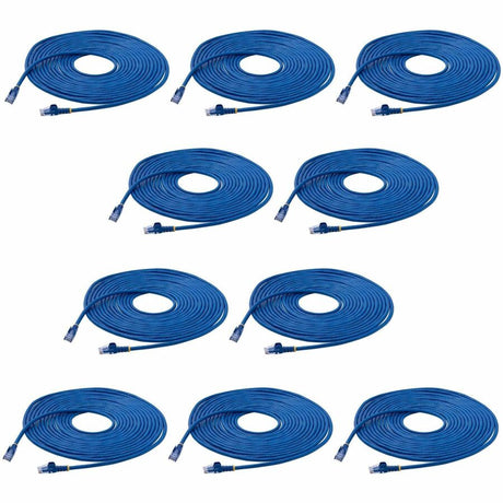 StarTech.com 25 ft. CAT6 Ethernet Cable - 10 Pack - ETL Verified - Blue CAT6 Patch Cord - Snagless RJ45 Connectors - 24 AWG - UTP