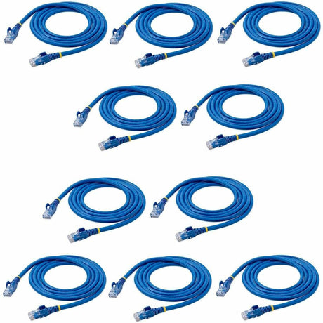 StarTech.com 5 ft. CAT6 Ethernet Cable - 10 Pack - ETL Verified - Blue CAT6 Patch Cord - Snagless RJ45 Connectors - 24 AWG - UTP