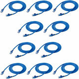 StarTech.com 6 ft. CAT6 Ethernet Cable - 10 Pack - ETL Verified - Blue CAT6 Patch Cord - Snagless RJ45 Connectors - 24 AWG - UTP