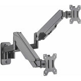 Manhattan 461627 Wall Mount for Monitor, Display, TV, Flat Panel Display, Curved Screen Display - Black