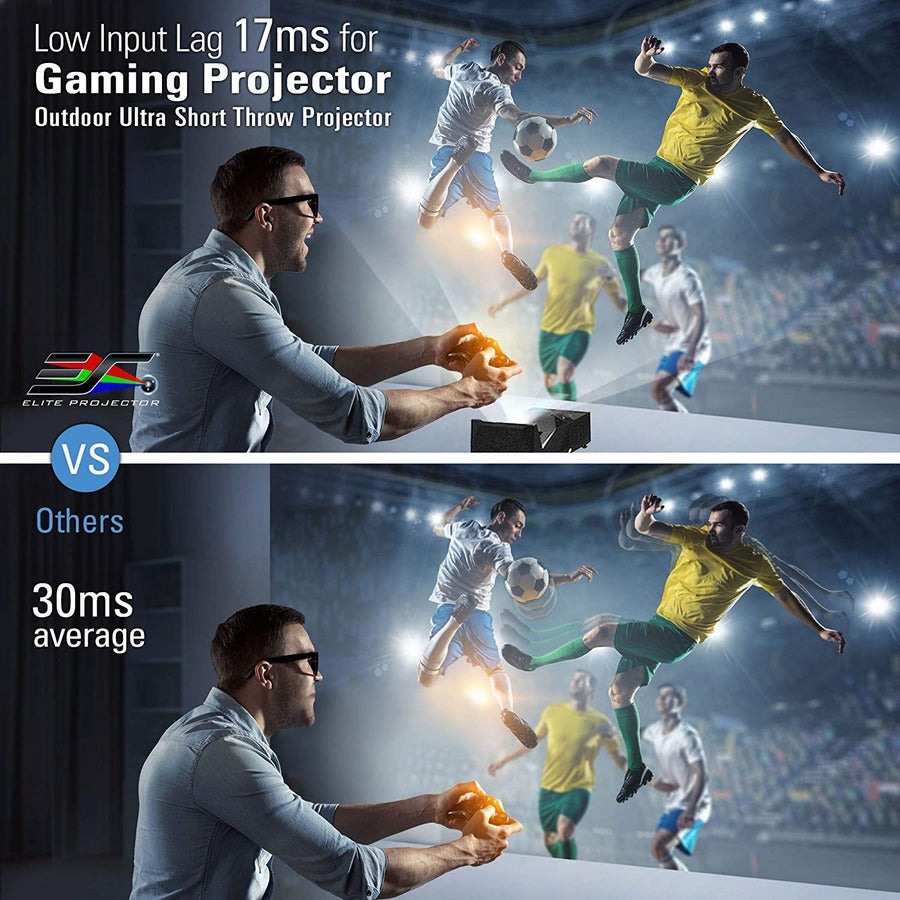 EliteProjector MosicGO MGFU-S Ultra Short Throw DLP Projector - 16:9 - Portable, Ceiling Mountable - Black