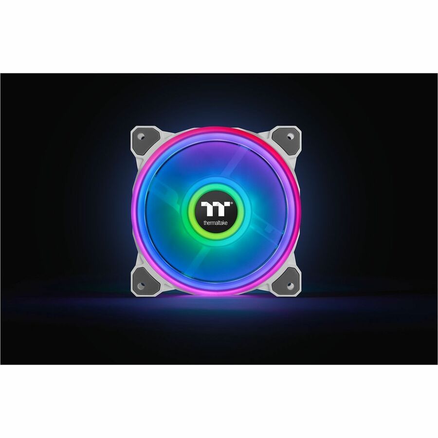 Thermaltake Riing Quad 14 RGB Radiator Fan TT Premium Edition 3 Pack - White - 3 Pack