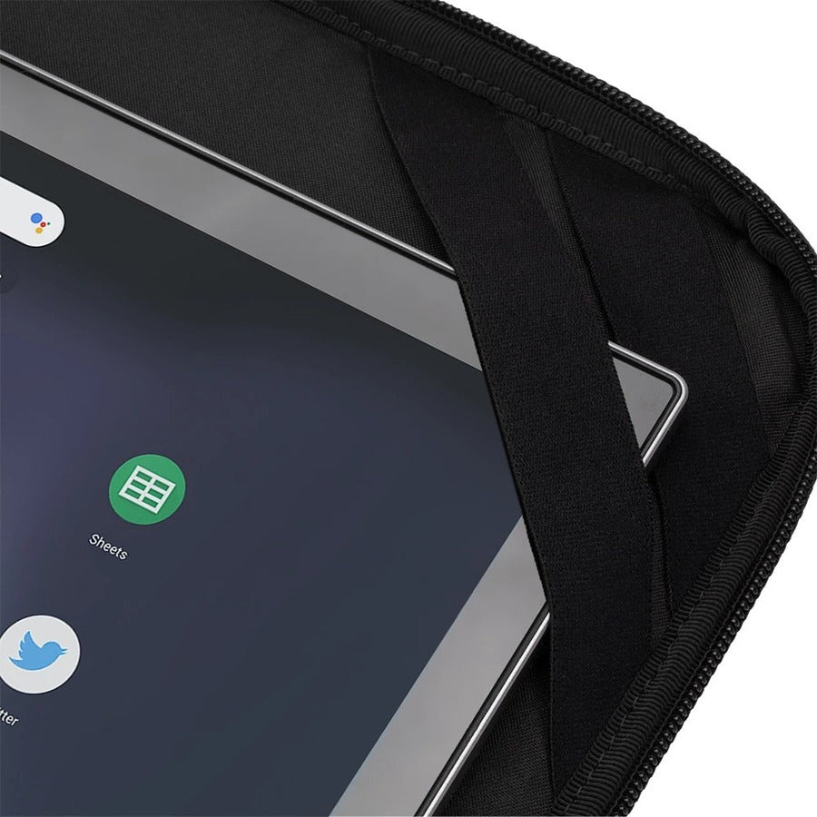 Griffin Survivor Carrying Case (Briefcase) for 11.6" Google Chromebook, Notebook, Tablet, Battery, Charger, Cable, Accessories - Black