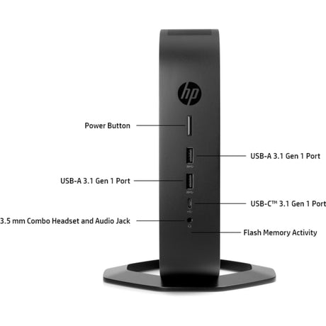 HP t740 Thin Client Ryzen V1756B Quad-core (4 Core) 3.25 GHz - TAA Compliant
