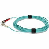AddOn 0.3m ST to LC (Male) Aqua OM4 Duplex Fiber OFNR (Riser-Rated) Patch Cable