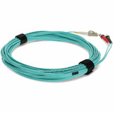 AddOn 0.3m ST to LC (Male) Aqua OM4 Duplex Fiber OFNR (Riser-Rated) Patch Cable