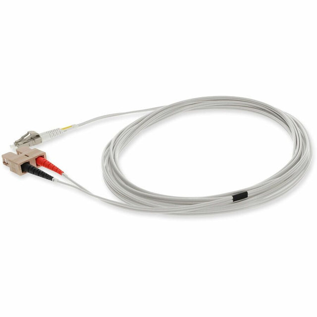 AddOn 5m LC (Male) to SC (Male) Gray OM1 Duplex Fiber OFNR (Riser-Rated) Patch Cable
