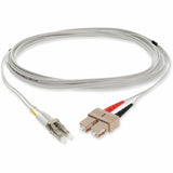 AddOn 5m LC (Male) to SC (Male) Gray OM1 Duplex Fiber OFNR (Riser-Rated) Patch Cable