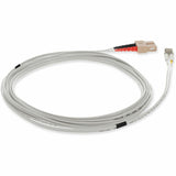 AddOn 5m LC (Male) to SC (Male) Gray OM1 Duplex Fiber OFNR (Riser-Rated) Patch Cable