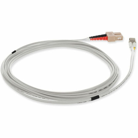 AddOn 5m LC (Male) to SC (Male) Gray OM1 Duplex Fiber OFNR (Riser-Rated) Patch Cable