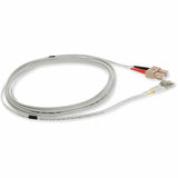 AddOn 4m LC (Male) to SC (Male) Gray OM1 Duplex Fiber OFNR (Riser-Rated) Patch Cable