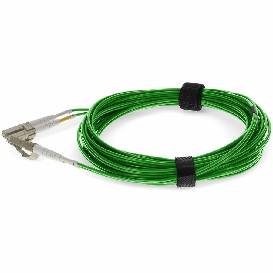 AddOn 6m LC (Male) to LC (Male) Green OM4 Duplex Fiber OFNR (Riser-Rated) Patch Cable