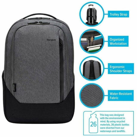 Targus Cypress Hero TBB58602GL Carrying Case (Backpack) for 15.6" to 16" Notebook - Gray