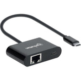 Manhattan USB-C to Gigabit Network Adapter With Power Delivery Port