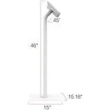 The Joy Factory Elevate II Floor Stand Kiosk for Galaxy Tab A 10.1 (2019) (White)