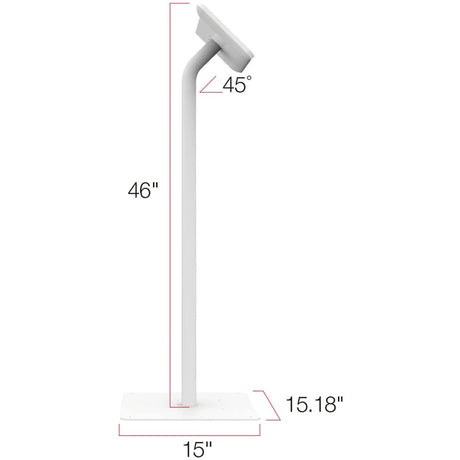 The Joy Factory Elevate II Floor Stand Kiosk for Galaxy Tab A 10.1 (2019) (White)